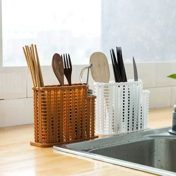 Utensil Drying Racks Knife Stand Drain Rack Cutlery Organizer Spoon Fork Chopstick Holder Kitchenware Tray for Kitchen Organizer - Image 2