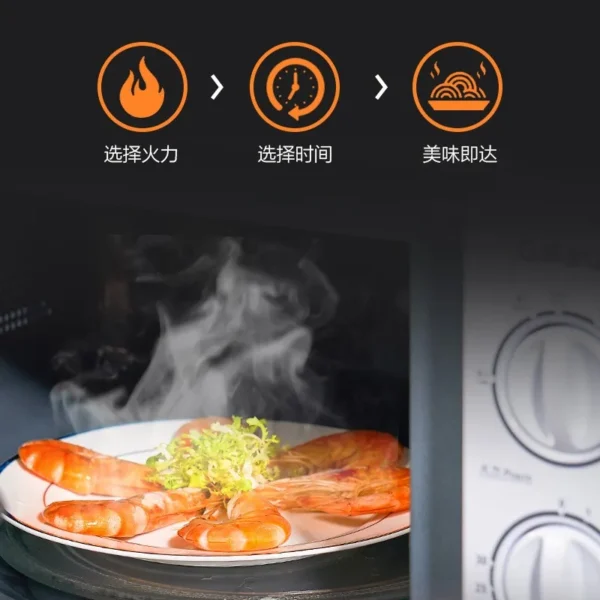 전자렌지 20L Small Household Rotary Table Heating Multifunctional Fully Automatic Microwave Oven - Image 4